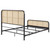 Lanewood - Open Cane Rattan Metal Eastern King Bed - Black