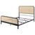 Lanewood - Open Cane Rattan Metal Queen Bed - Black