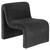 Drayton - Upholstered Curved Armless Accent Chair - Black
