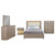 Kenora - 5 Piece Queen Bedroom Set - Barley Brown