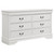 Louis Philippe - 5 Piece Full Bedroom Set - White