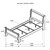 Louis Philippe - Twin Sleigh Panel Bed - White