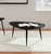 Odessa - Triangular Solid Wood Coffee Table - Black