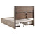 Kenora - California King LED Storage Bed - Barley Brown