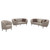 Ellorie - 3 Piece Upholstered Curved Sofa Set - Beige