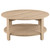 Fowler - 1-Shelf Round Engineered Wood Coffee Table - Natural