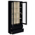 Hawthorne - 4-Shelf Glass Door Tall Cabinet With Drawers - Black