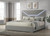 Ives - Eastern King Panel Bed LED Headboard - Gray High Gloss