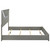 Ives - Eastern King Panel Bed LED Headboard - Gray High Gloss