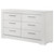 Ives - 6-Drawer Dresser Cabinet - White High Gloss