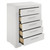 Ives - 5-Drawer Bedroom Chest Of Drawers - White High Gloss