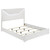 Ives - 4 Piece Eastern King Bedroom Set - White High Gloss