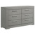 Ives - 5 Piece Queen Bedroom Set - Gray High Gloss