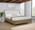 Granada - Upholstered Eastern King Panel Bed - Natural Pine