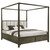 Gran Park - Queen Four Poster Canopy Bed - Dark Cocoa