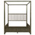Gran Park - Queen Four Poster Canopy Bed - Dark Cocoa