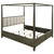 Gran Park - 4 Piece Eastern King Canopy Bedroom Set - Dark Cocoa