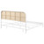 Amherst - Radio Weave Rattan Metal Eastern King Bed - White