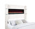 Tisdall - Upholstered Cal King Fireplace Bed - Cream