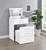 Danbury - 3-Drawer Makeup Vanity & Stool Set - White High Gloss