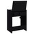 Danbury - 3-Drawer Makeup Vanity & Stool Set - Black High Gloss