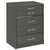 Danbury - 3-Drawer Makeup Vanity & Stool Set - Gray High Gloss