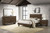 Glenwood - 4 Piece Eastern King Bedroom Set - Warm Brown