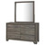 Wright - 6-Drawer Dresser And Mirror - Brown Oak