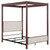 Zimmerlee - Metal Queen Canopy Bed - Rust Brown