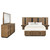 Terrace - 5 Piece Queen Panel Bedroom Set - Ash Brown
