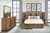 Terrace - 5 Piece Eastern King Panel Bedroom Set - Ash Brown