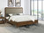 Maderia - Upholstered California King Panel Bed - Walnut