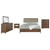 Maderia - 5 Piece Eastern King Bedroom Set - Walnut