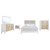 Bexhill - 5 Piece Eastern King Bedroom Set - White