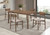 Parkridge - 5 Piece Wood Dining Set - Natural Walnut