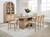 Kailani - 7 Piece Wood Counter Height Dining Set - Beige Oak