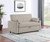 Portland - Boucle Upholstered Sleeper Sofa Bed - Latte