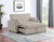 Portland - Boucle Upholstered Sleeper Sofa Bed - Latte