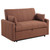 Portland - Boucle Upholstered Sleeper Sofa Bed - Copper