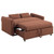 Portland - Boucle Upholstered Sleeper Sofa Bed - Copper