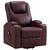 Armstrong - Upholstered Power Lift Massage Recliner - Wine Red