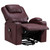 Armstrong - Upholstered Power Lift Massage Recliner - Wine Red