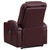 Armstrong - Upholstered Power Lift Massage Recliner - Wine Red