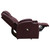 Armstrong - Upholstered Power Lift Massage Recliner - Wine Red