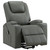 Armstrong - Upholstered Power Lift Massage Recliner - Gray