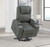 Armstrong - Upholstered Power Lift Massage Recliner - Gray