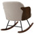 Paige - Boucle Upholstered Mid Back Rocking Chair - Beige
