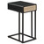 Amherst - 1-Drawer Radio Weave Cane Metal Side Table - Black