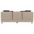 Jade - Chenille Upholstered Sculpted Track Arm Sofa - Latte