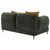 Jade - Chenille Upholstered Modern Track Arm Loveseat - Green